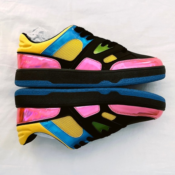 Cape Robbin “Karis” Black Multicolored Sneakers Size 8 - Picture 8 of 10